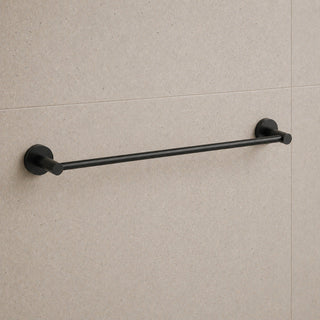 Reno Single Towel Rail - Matt Black